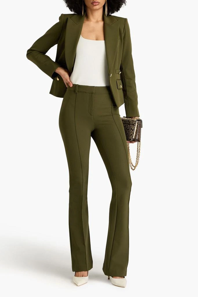 VERONICA BEARD Hibiscus stretch-crepe flared pants 2
