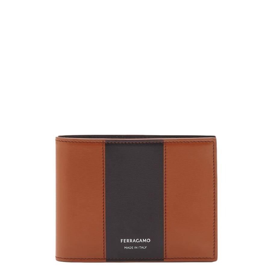 Salvatore Ferragamo Logo-Stamp Calf Leather Wallet
