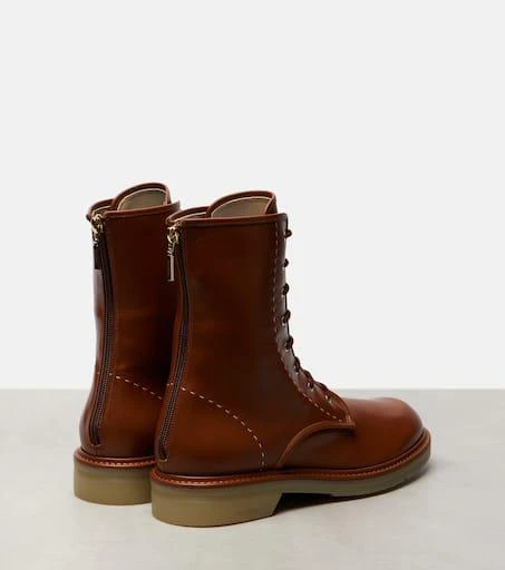 Max Mara Urbancombat leather combat boots 2