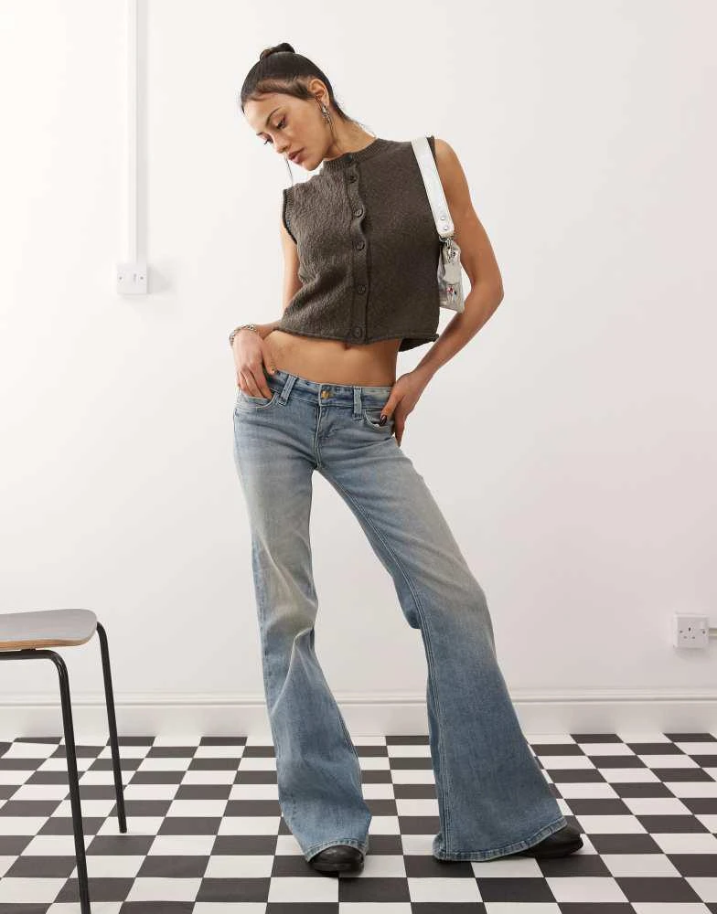 Weekday Weekday Olina textured knitted vest in dark mole 2