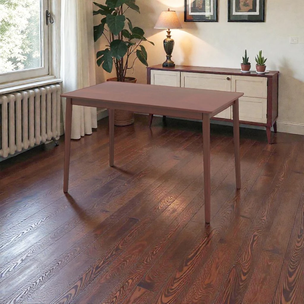 Hivvago Contemporary 48-Inch Dining Table for 4, Featuring Rubberwood Construction