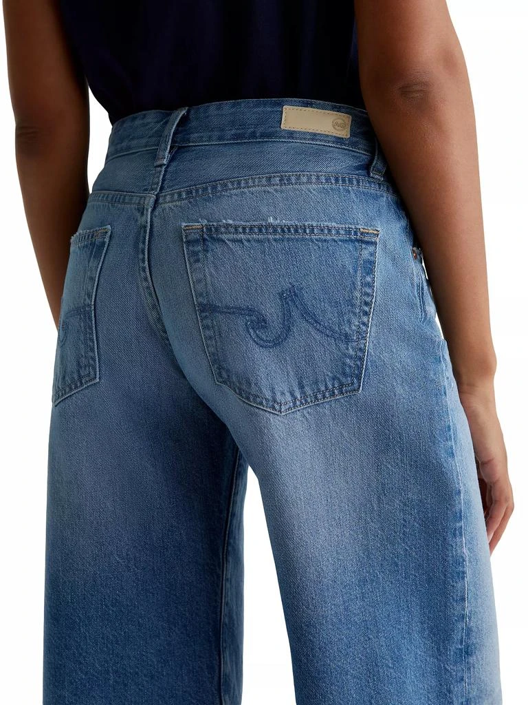 AG Jeans Adria Mid-Rise Wide-Leg Jeans 7