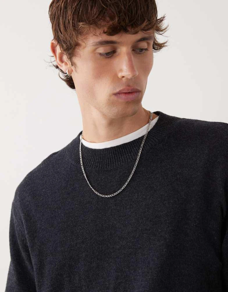 Weekday Weekday premium wool blend jumper in black 5