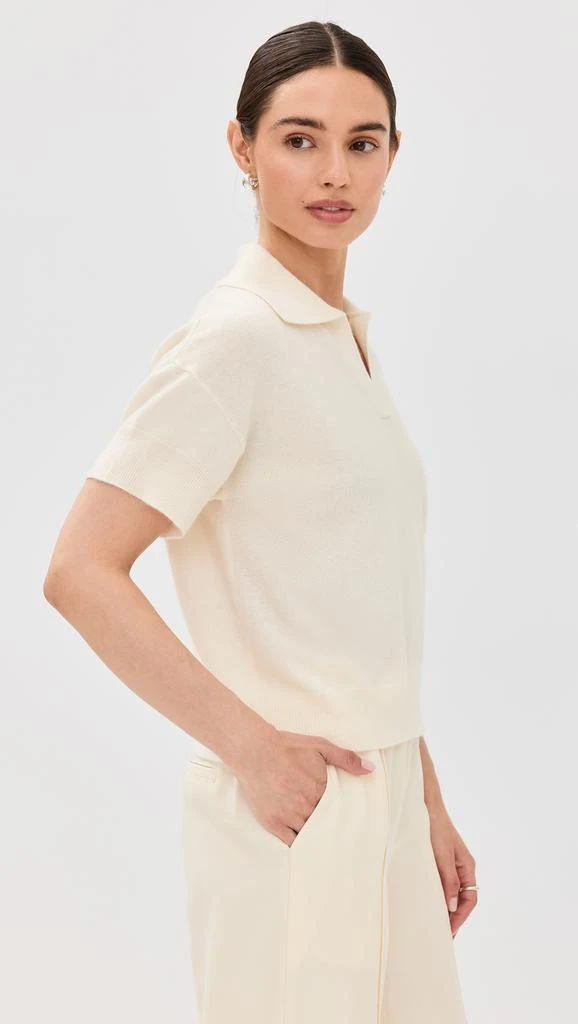 Sablyn Cashmere Mirabelle Relaxed Short Sleeve Polo 3