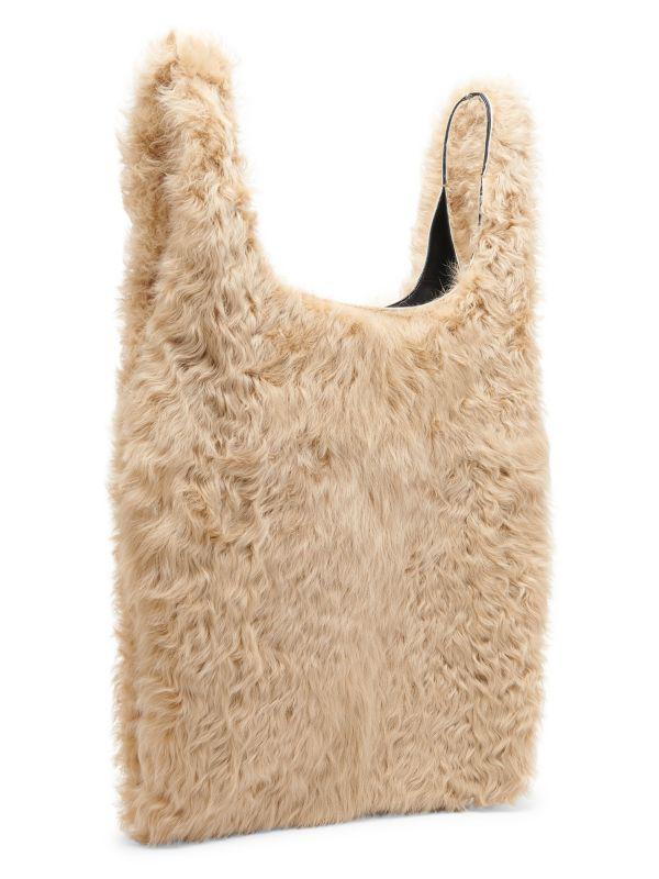 Jil Sander Market Shearling Tote - Free Shipping - BeyondStyle