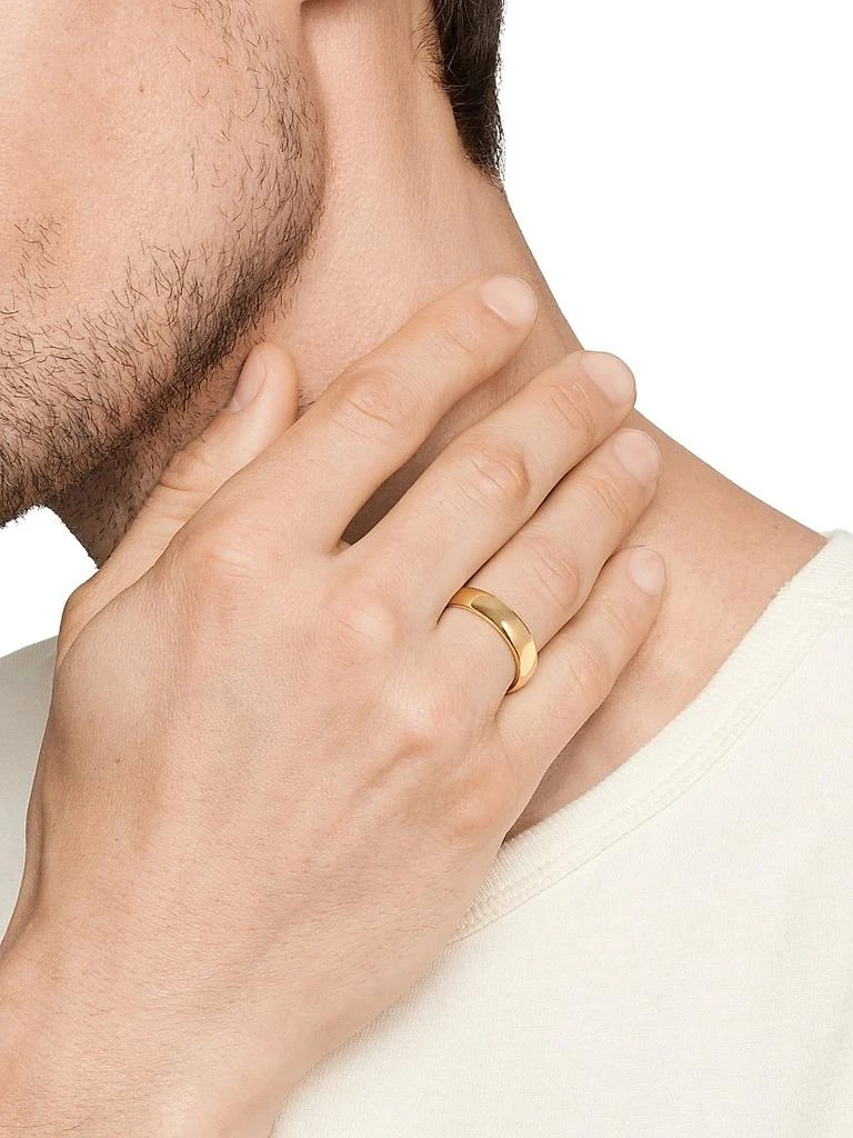 David Yurman DY Classic Band Ring in 18K Yellow Gold, 6mm 7