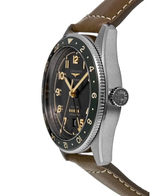 Longines Longines Spirit Zulu Time Grey Dial Leather Strap Men's Watch L3.812.4.63.2 3