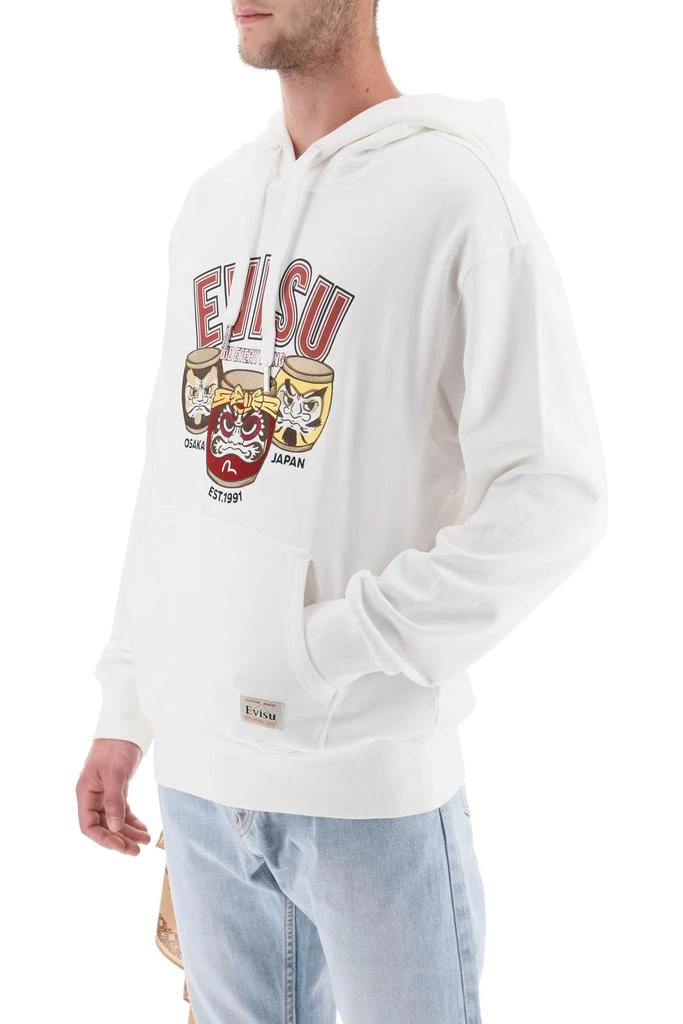 EVISU hoodie with embroidery and print 4