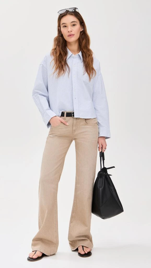 Denimist Cropped Button Front Shirt 4