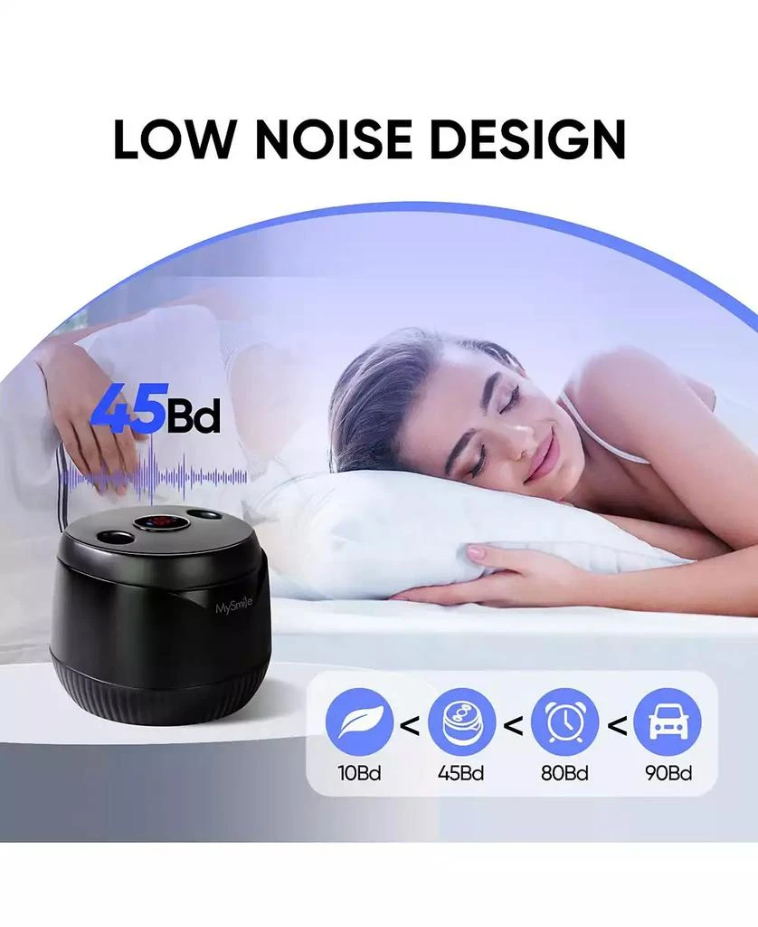 MySmile Ultrasonic Retainer Cleaner Machine, 200 mL, 45kHz with Digital Timer for Denture, Aligner, Braces, Mouthguard, 
Jewelry (Black) 6