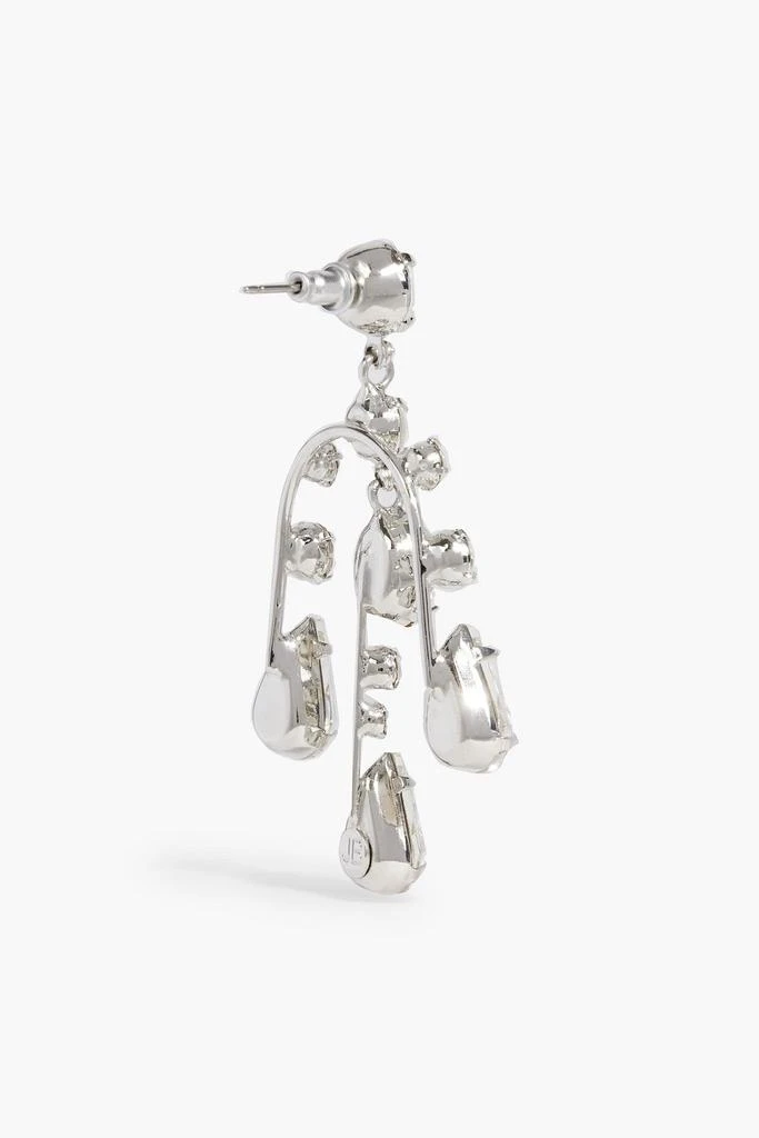 JENNIFER BEHR Staci silver-tone crystal earrings 4