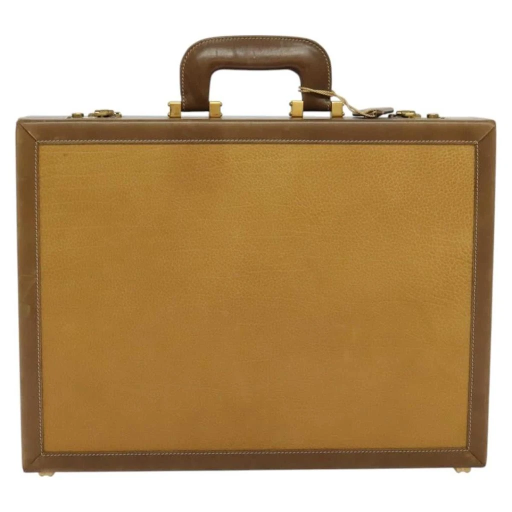 Loewe Anagram Business Leather Leather Briefcase Bag (Pre-Owned) 2