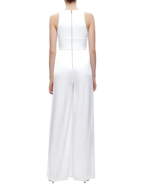 Alice + Olivia Myrtle Plunging Wide Leg Jumpsuit 2
