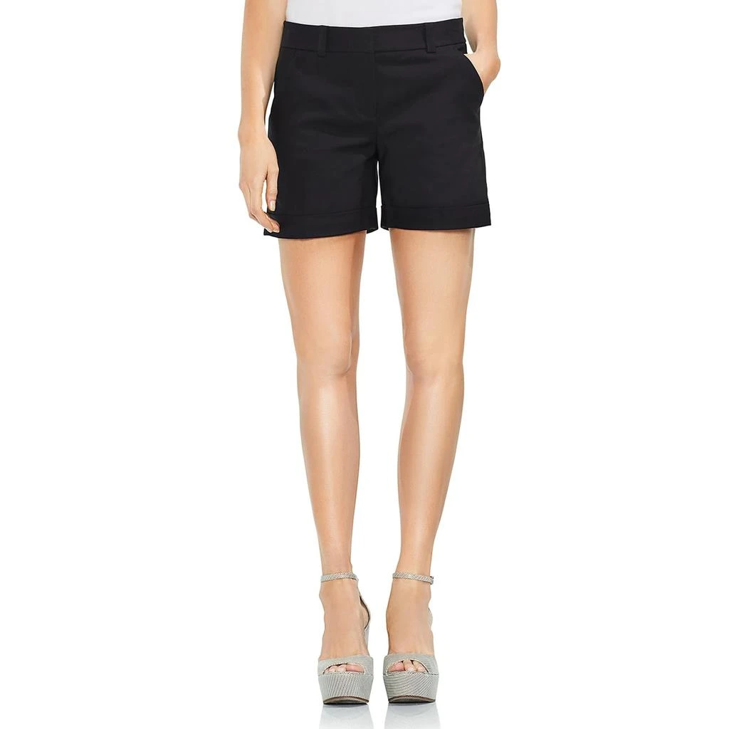Vince Camuto Womens High Rise Cuffed Hem Khaki Shorts 2