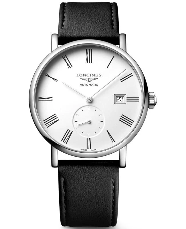 Longines Longines Elegant Collection Automatic White Dial Leather Strap Men's Watch L4.812.4.11.0 1