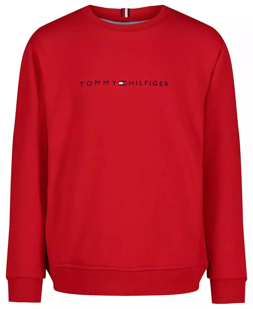 Tommy Hilfiger Big Boys Long Sleeve Crewneck Soft Fleece Sweatshirt 1
