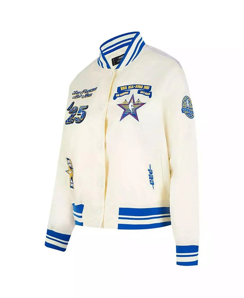 Pro Standard Women's Cream 2025 NBA All-Star Game Satin Jacket 4