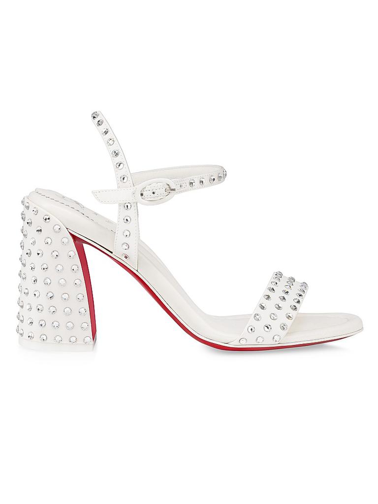 Christian Louboutin Miss Jane Strass Boum Satin 85MM Sandals