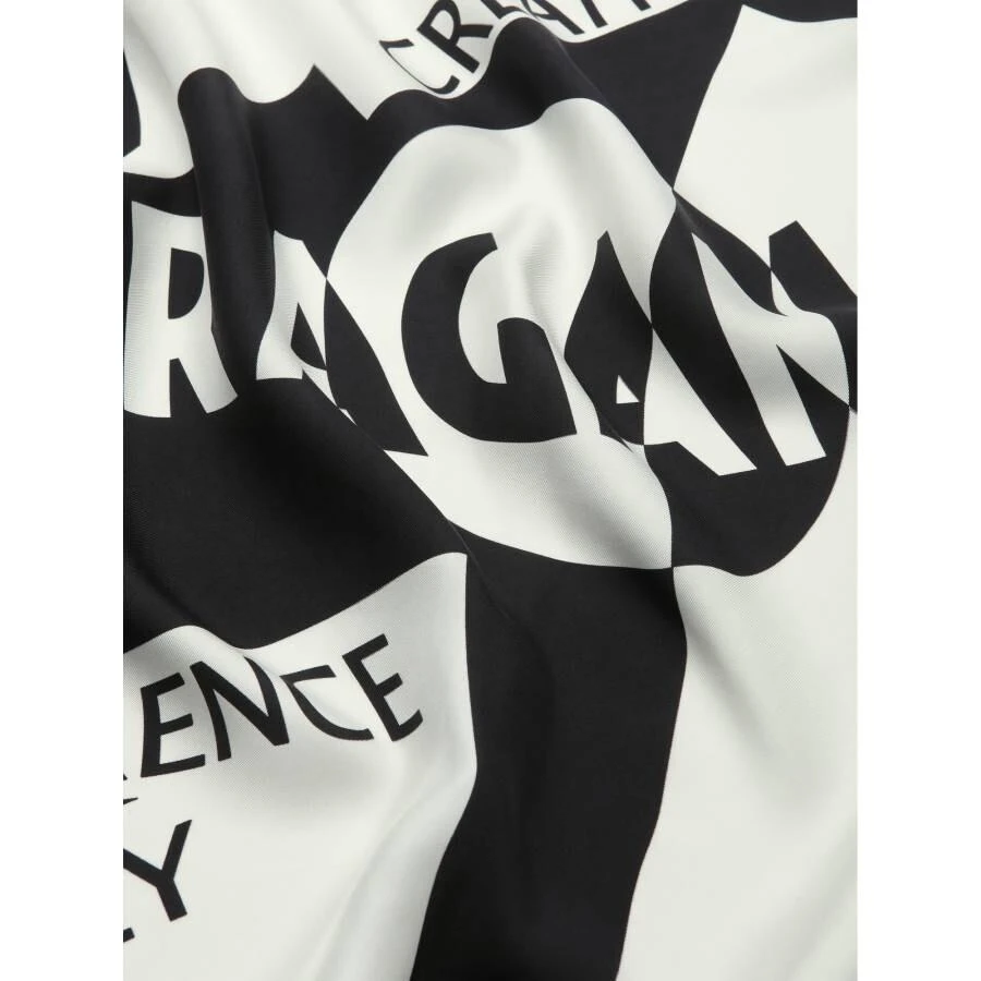 Salvatore Ferragamo Ferragamo Logo Print Silk Scarf 3