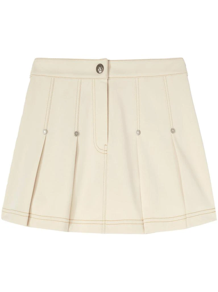 Palm Angels Palm Angels Pleated Mini Skirt 1