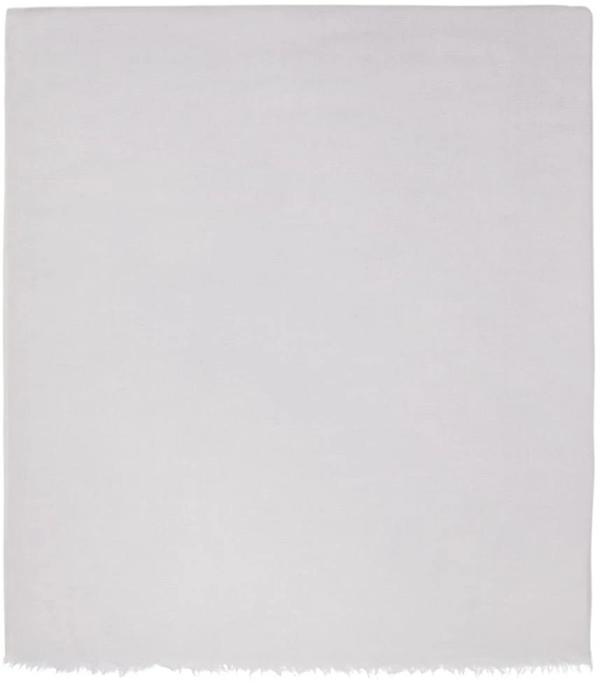 The Row SSENSE Exclusive Black & White Cashmere Scarf 2