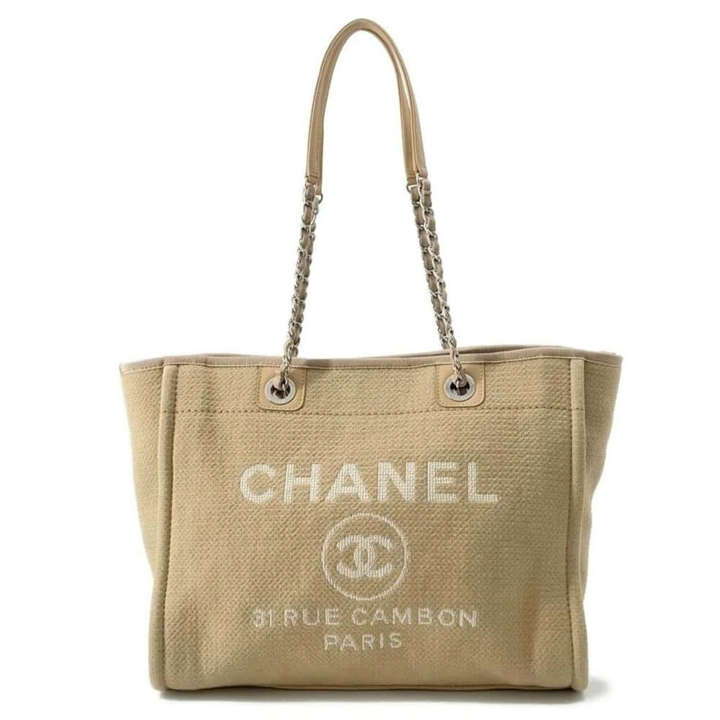 Chanel  Canvas Leather Shopping Bag Tote Bag (Pre-Owned) 1
