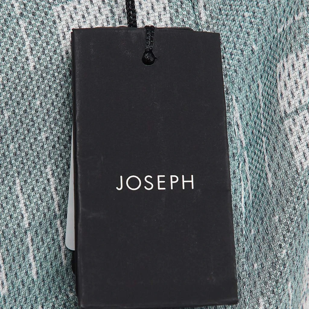 Joseph Joseph Green Check Silk Blend Lightweight Belted Jacket M 6