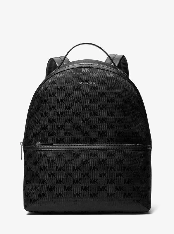 Shop Sheila Large Woven Logo Nylon Backpack on Sale at  display picture 1