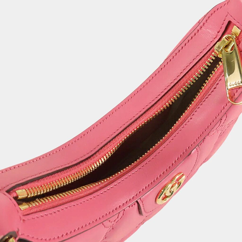 Gucci Gucci Pink Leather GG Marmont Satchel Bag 4