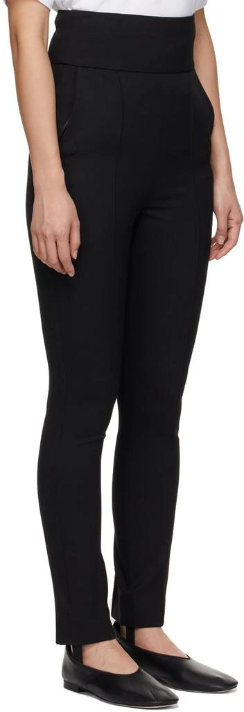 Loulou Studio Black Wool Pinzon Trousers 2