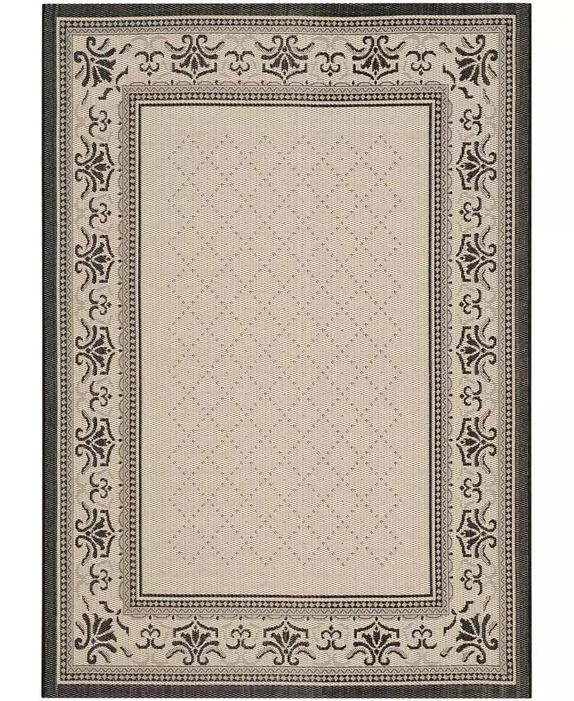 Safavieh Courtyard Sand and Black Area Rug Collection