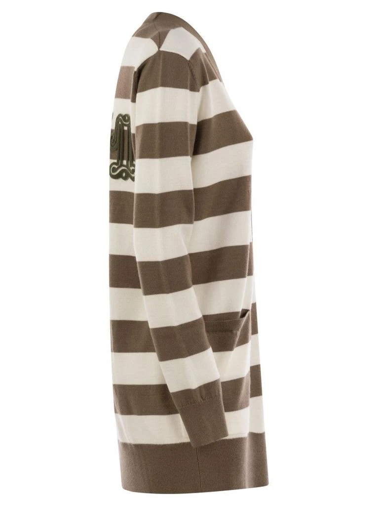 Max Mara Fiemme - Long Striped Wool Cardigan 3