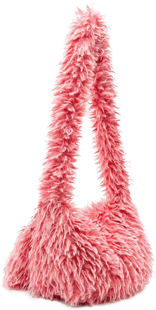 ERL Pink Faux-Fur Messenger Bag 3