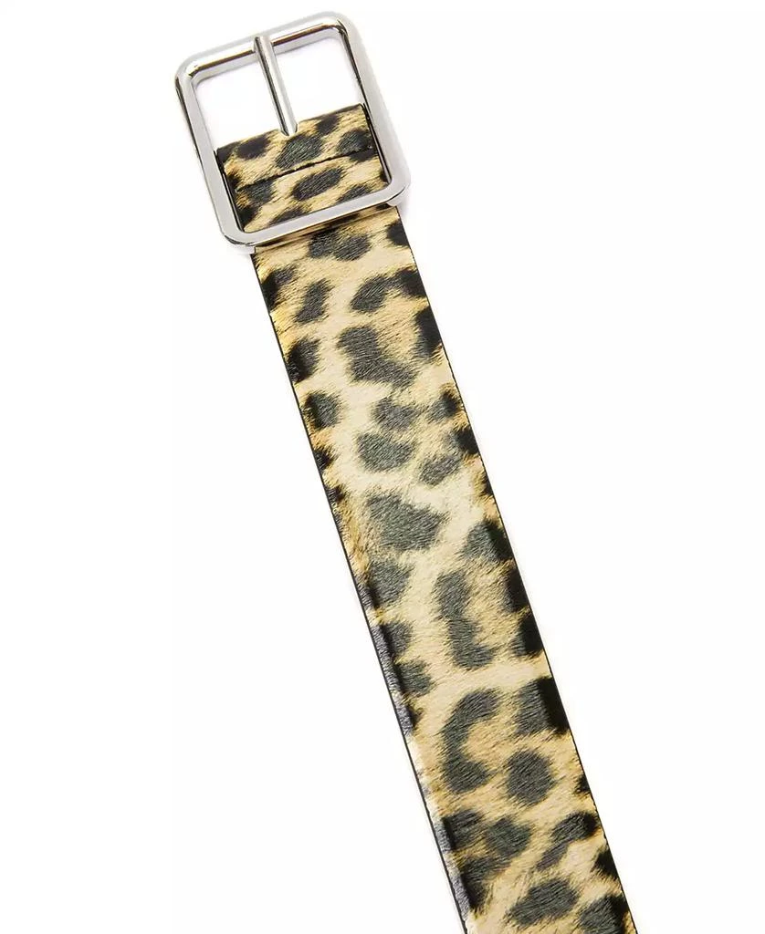 INC International Animal Print Panel Belt, Created for Macy's 2