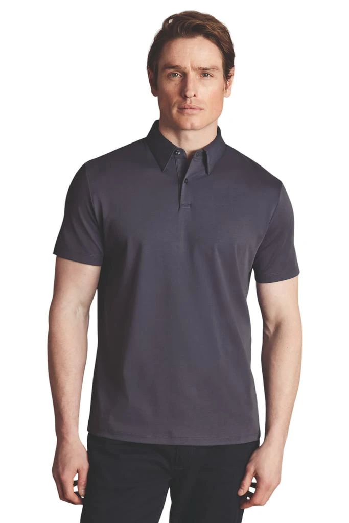 Charles Tyrwhitt Men's Plain Short Sleeve Jersey Polo 8