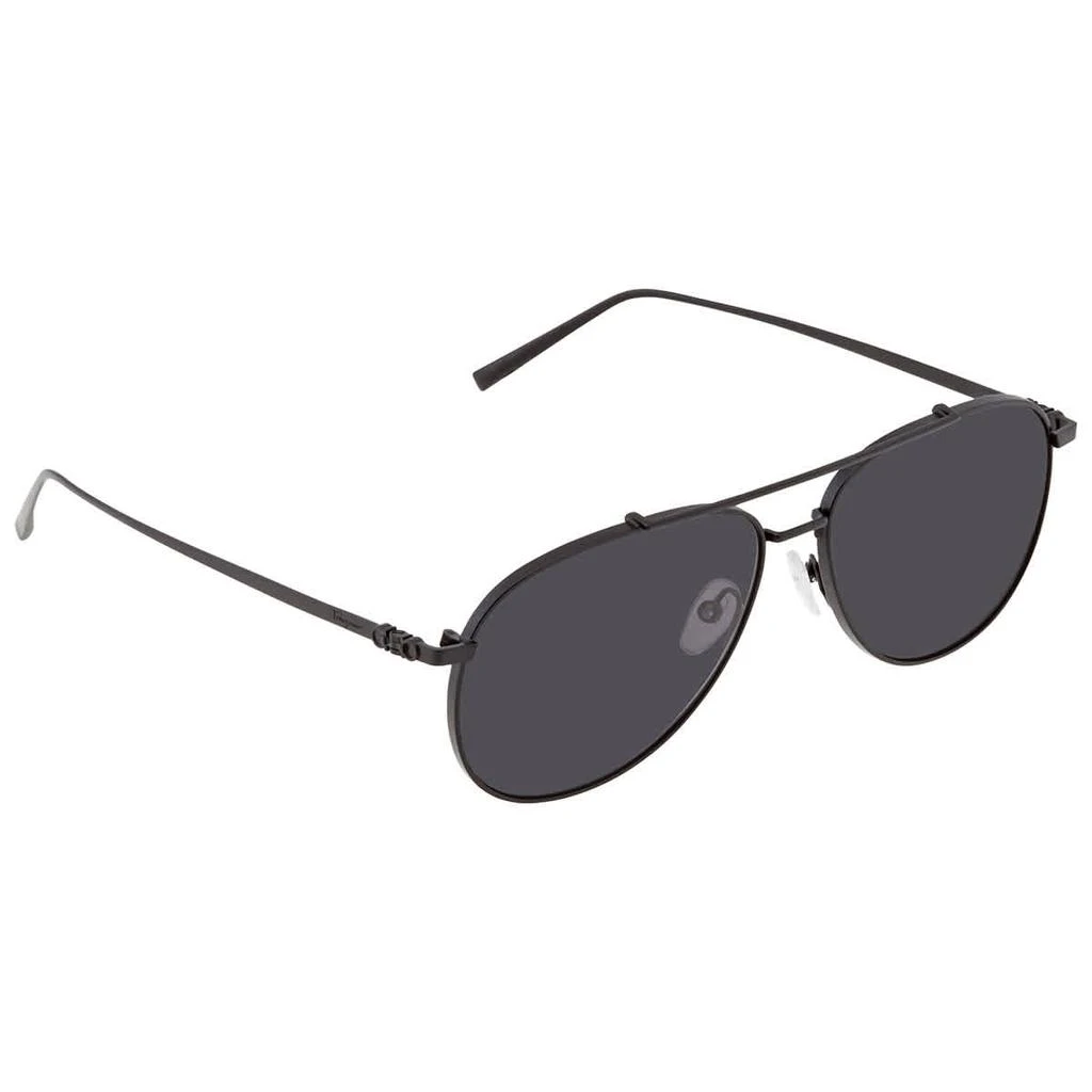 Salvatore Ferragamo Salvatore Ferragamo Grey Pilot Men's Sunglasses SF201S 002 60 2