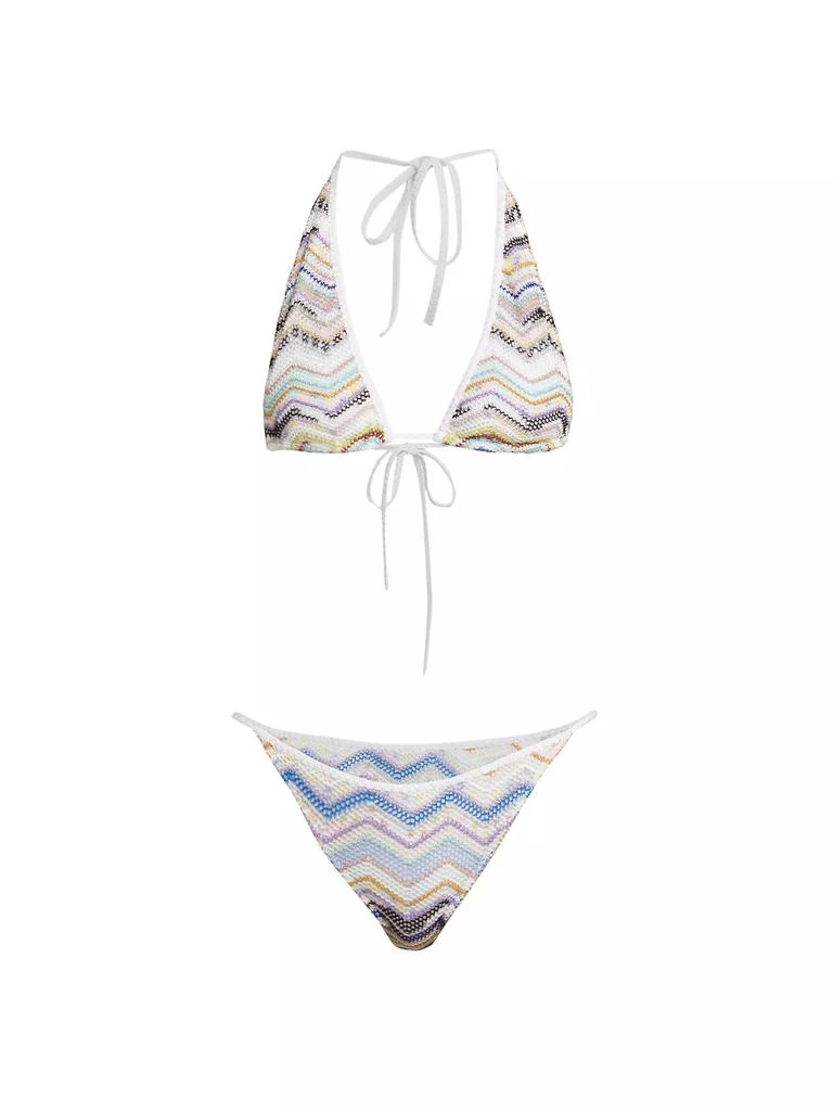 Missoni Knit Zigzag Triangle Bikini Set 1