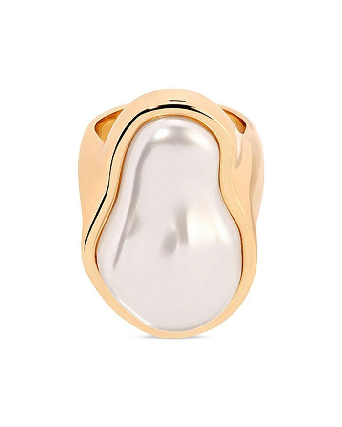 Ettika Jewelry Sea Born Imitation Pearl Cocktail Ring