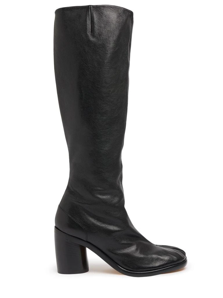 MAISON MARGIELA 80mm Tabi Vintage Leather Tall Boots 1