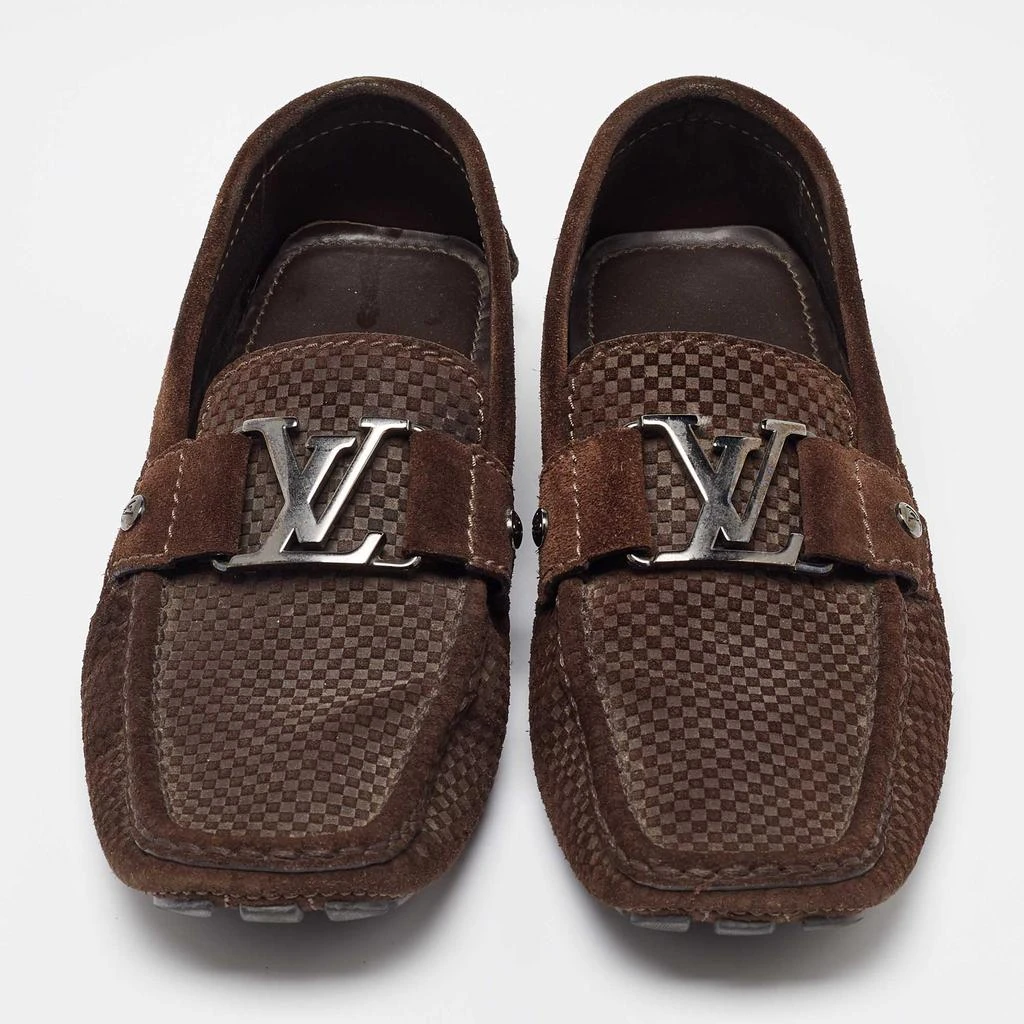 Louis Vuitton Louis Vuitton Dark Brown Leather Monte Carlo Loafers Size 41 3
