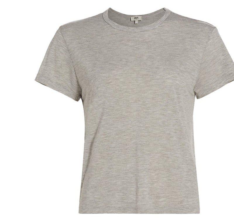 AGOLDE AGOLDE Women's Gray Short Sleeve Crew Neck T-Shirt