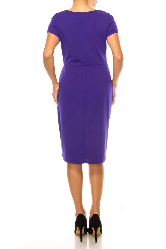 Connected Apparel Front Twist Midi Dress in Violet at Nordstrom Rack, Size 4 Connected Apparel Front Twist Midi Dress in Violet at Nordstrom Rack, Size 4