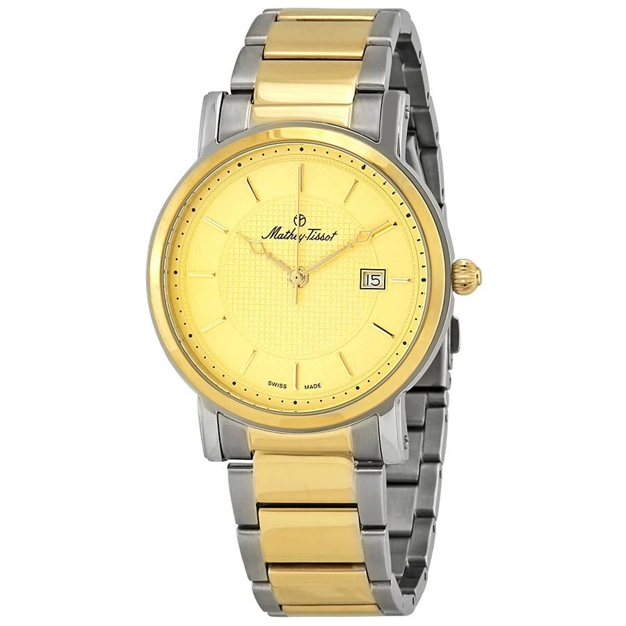 Mathey-Tissot City Metal Gold Dial Men's Watch HB611251MBDI 1