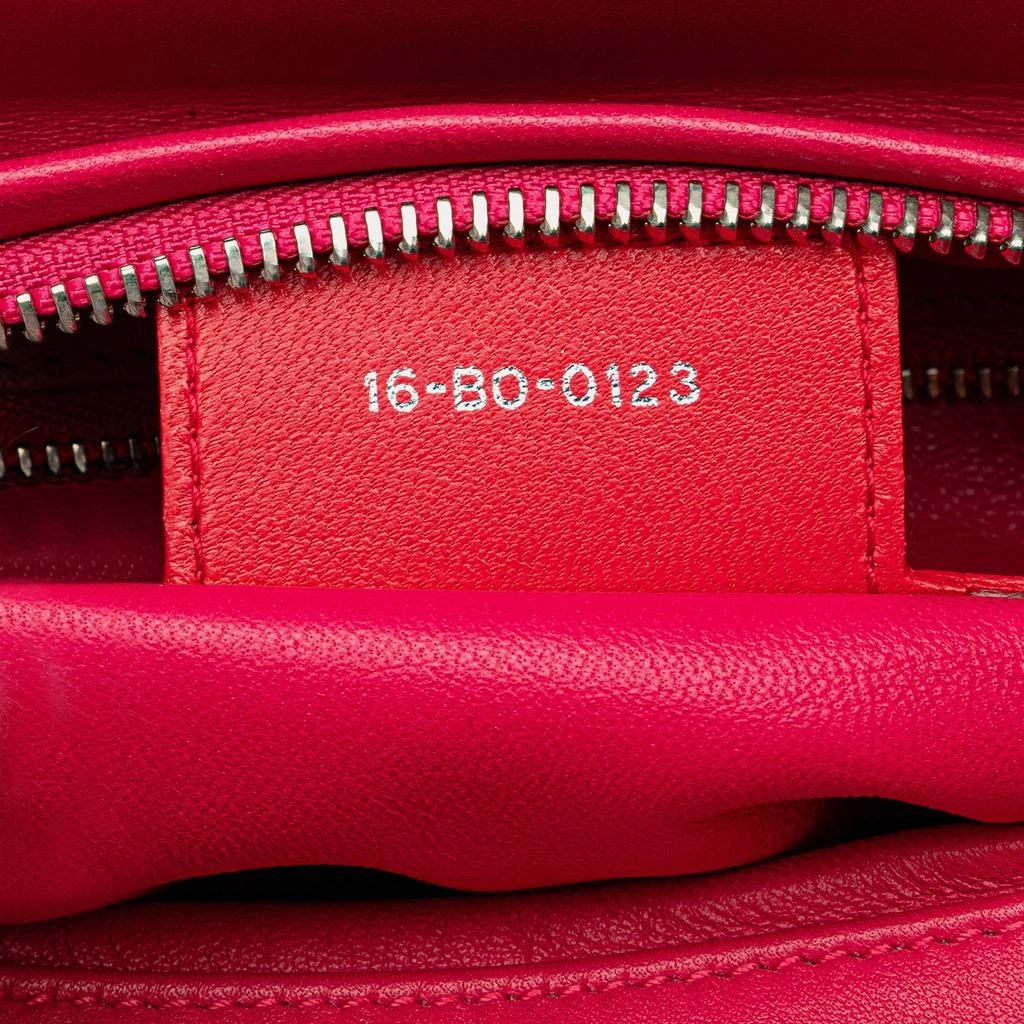 Dior Dior Orange Medium Bicolor Lambskin Cannage Lady Dior 7