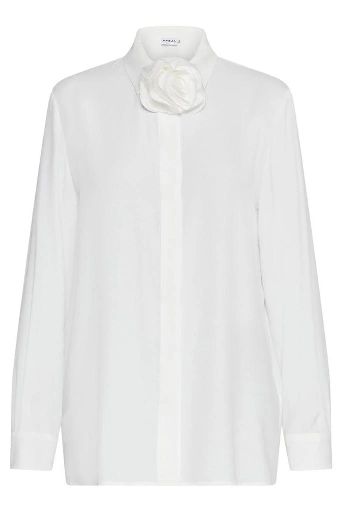 Marella CrÃªpe shirt with floral belt 1