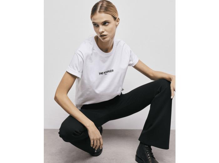 The Kooples T-Shirt Avec Print Kooples Sur L'Avant Femme