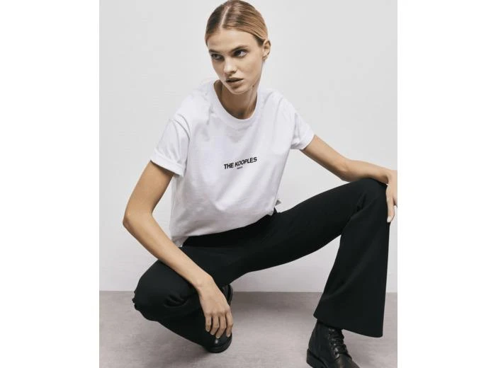 The Kooples T-Shirt Avec Print Kooples Sur L'Avant Femme 1