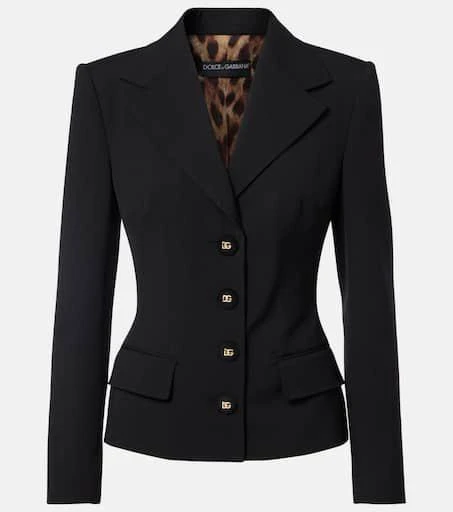 Dolce
Gabbana DG wool-blend blazer