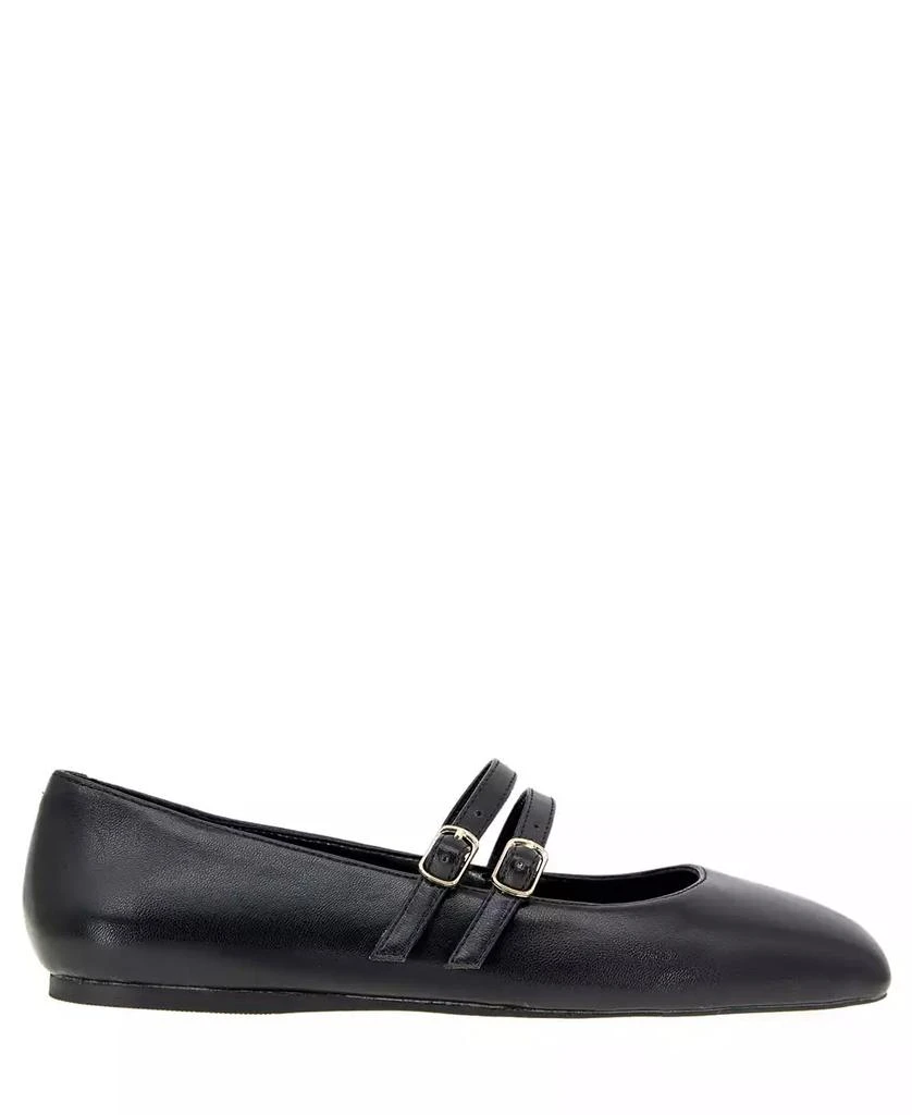 BCBG Women's Harisa Slip-On Buckle Square Toe Mary Jane Ballet Flats 2