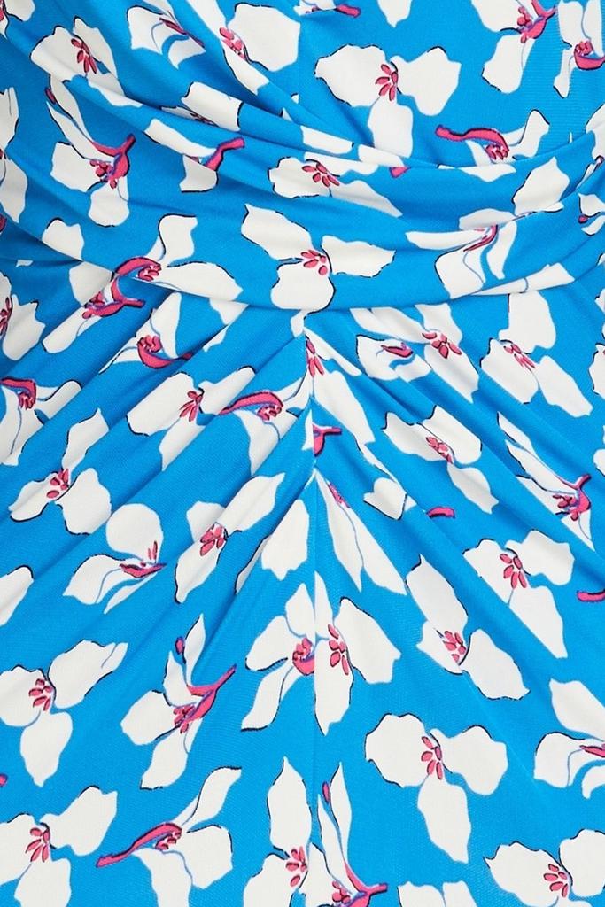 【Diane von Furstenberg】 Timmyプリントミディドレス Diane von Furstenberg Timmy ruched floral-print jersey midi